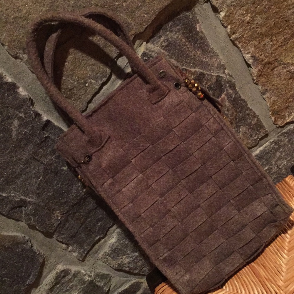 Rosamunda felt woven bag! Lightly used!